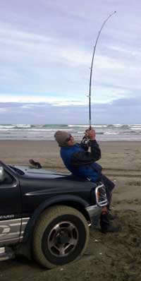 fisherman Fishing - Landing the catch